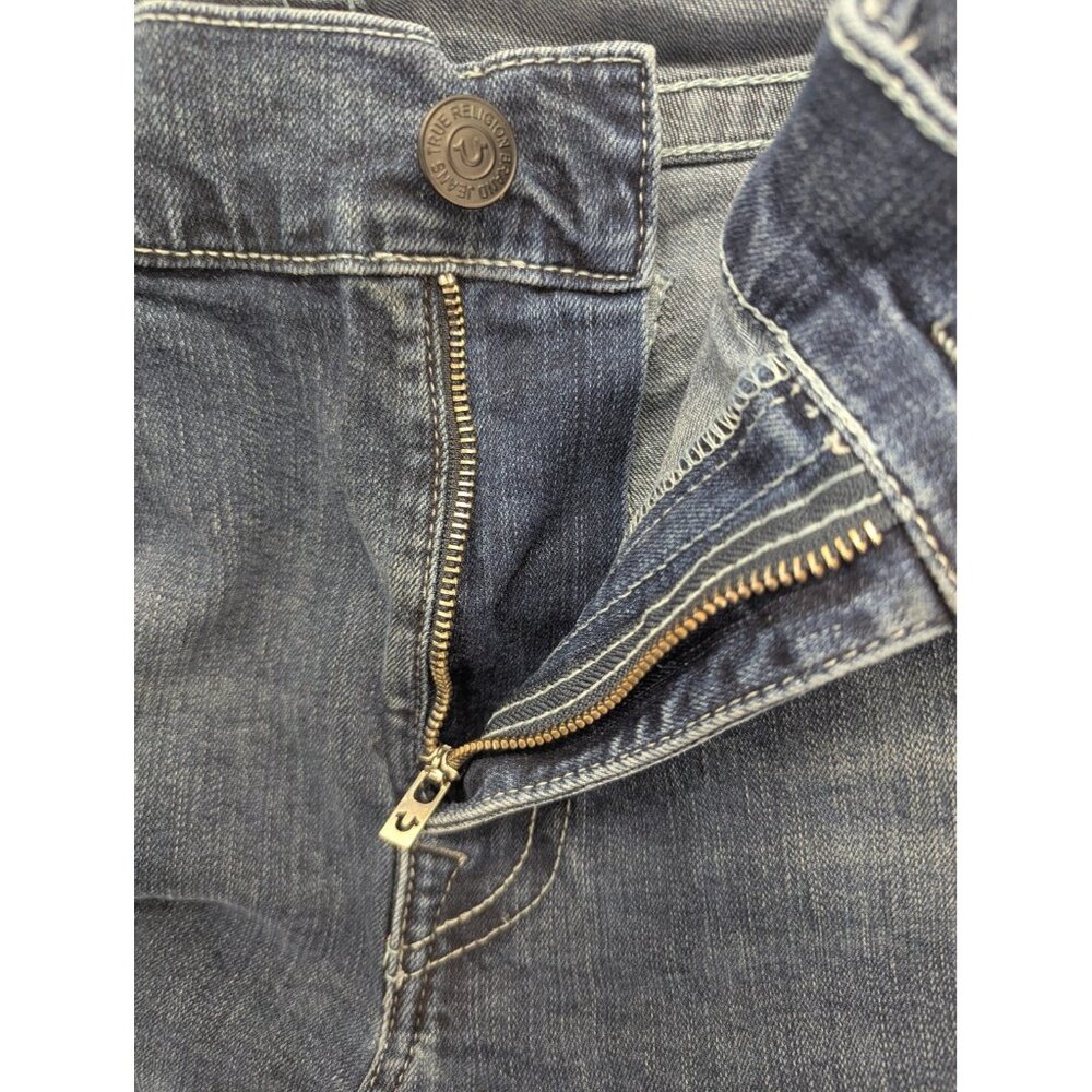 True Religion Danny Jeans Mens 38 Blue Tapered Leg Stretch Denim Casual - Picture 11 of 14